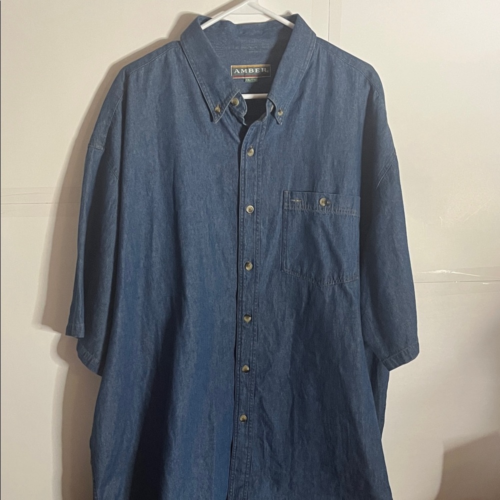 😄Vintage Cruisin topless denim shirt oversized XXL